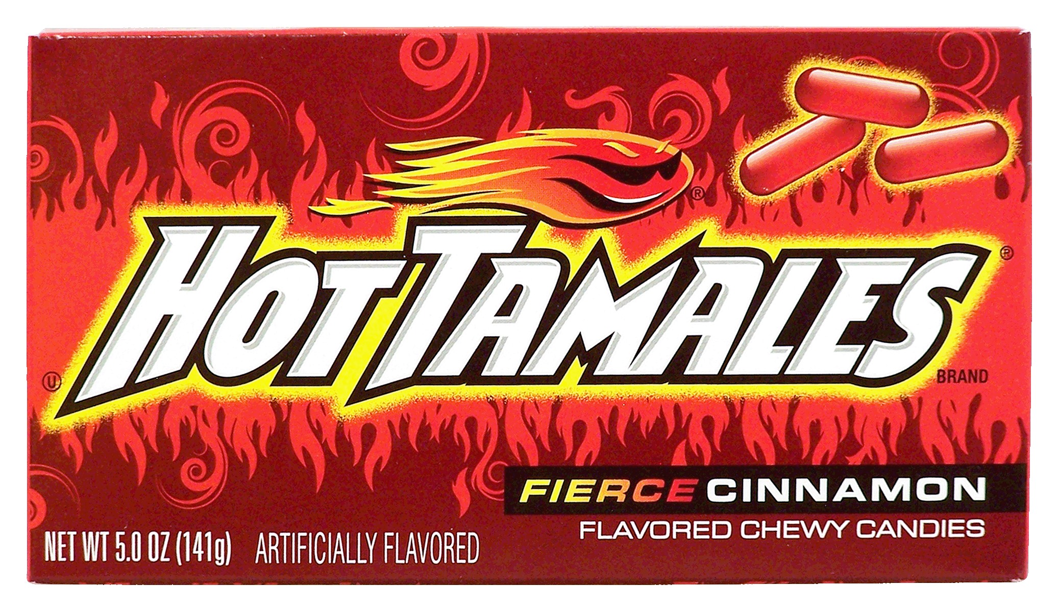 Hot Tamales  fierce cinnamon flavored chewy candies Full-Size Picture